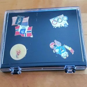OLYMPICS LIMITED EDITION COLLECTOR 4 PC PIN SET IN CASE